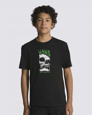 Vans Melt Away Kids' T Shirts Black | RQ1-8669