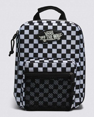 Vans New Skool Lunch Bag Kids' Bags Black / White | MT1-6288