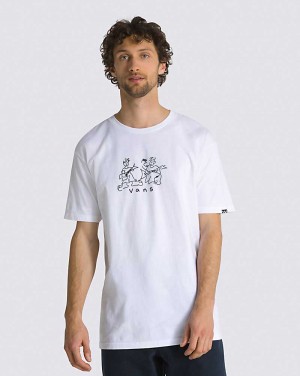 Vans Nick Michel Men T Shirts White | HM1-4233