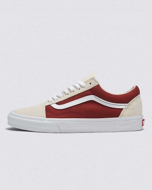 Vans Old Skool Canvas Suede Shoe Women Sneakers White / Copper | BW1-2383