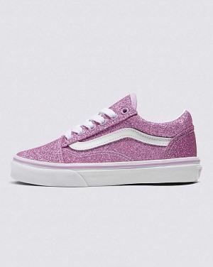 Vans Old Skool Glitter Shoe Kids' Sneakers Purple | AO1-6600