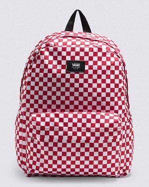 Vans Old Skool H2O Check Women Backpacks Red | IK1-6340