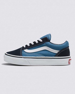 Vans Old Skool Kids' Sneakers Navy / White | EY1-3045