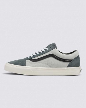 Vans Old Skool Pig Suede 2-Tone Shoe Men Sneakers Dark Grey | CN1-8017