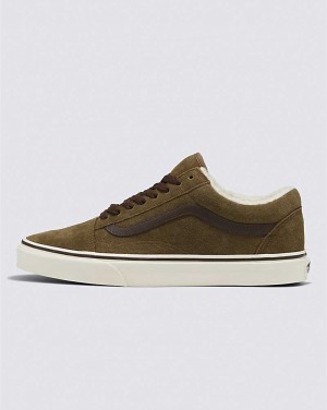 Vans Old Skool Sherpa Shoe Men Sneakers Olive | KI1-8232