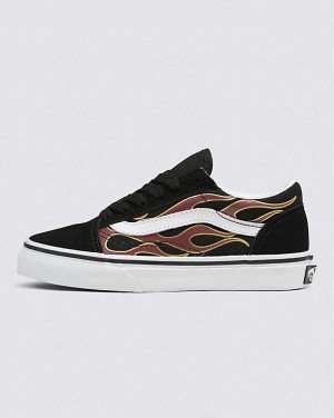 Vans Old Skool Shoe Kids' Sneakers Black / Multicolor | TK1-9220