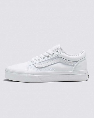 Vans Old Skool Shoes Kids' Sneakers White / White | XC1-0090