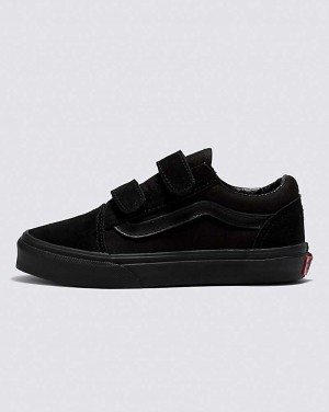 Vans Old Skool V Shoes Kids' Sneakers Black / Black | VG1-4209