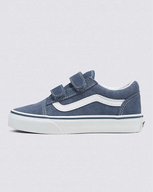 Vans Old Skool V Suede Shoe Kids' Sneakers Indigo | MV1-1825