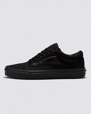 Vans Old Skool Wide Canvas Classics Shoe Women Sneakers Black / Black | EL1-3923