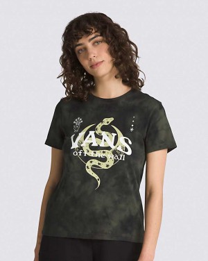 Vans Otherworld Crew Women T Shirts Deep Green | KT1-1754