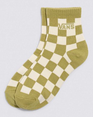 Vans PNP Half Crew Women Socks Green Olive | SZ1-5006