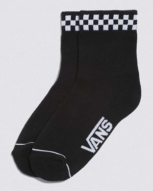 Vans Peek-A-Check Crew 6.5-10 1 Pack Rox Women Socks Black | FJ1-2991