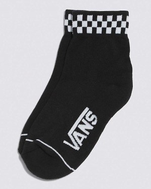 Vans Peek-A-Check Kids' Socks Black | RD1-8058