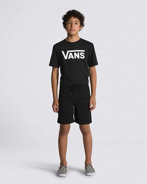 Vans Range Elastic Waist Kids' Shorts Black | DT1-9181