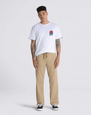 Vans Range Relaxed Elastic Men Pants Khaki | ZQ1-7131