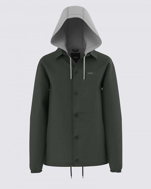 Vans Riley Jacket Men Jackets Deep Green | KO1-9821