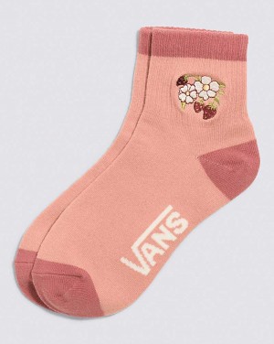 Vans Rosey Road Half Crew Women Socks Pink | UV1-2955