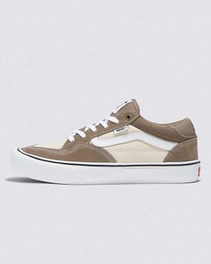 Vans Rowan Shoe Women Skate Shoes Beige / Olive | JE1-1680