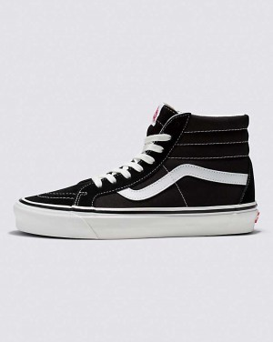 Vans SK8-Hi 38 DX Shoe Women High Top Sneakers Black / White | TY1-6664