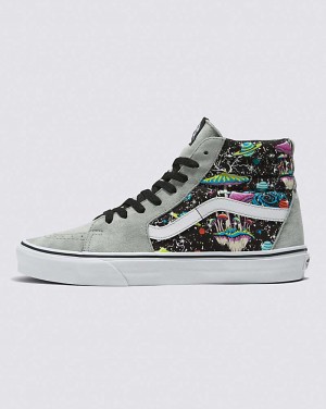 Vans SK8-Hi Glow Shoe Men High Top Sneakers Grey | AS1-1725