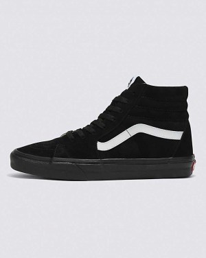 Vans SK8-Hi Pig Suede Shoe Men High Top Sneakers Black / Black | GJ1-0871