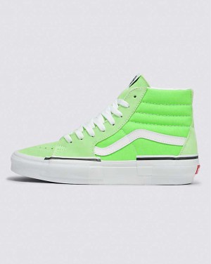 Vans SK8-Hi Rearrange Shoe Men High Top Sneakers Green / White | YU1-0708