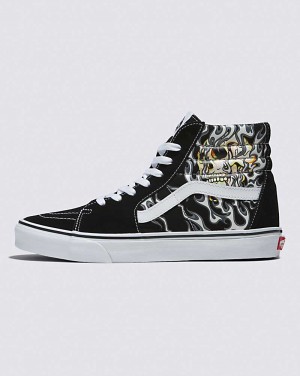 Vans SK8-Hi Shoe Men High Top Sneakers Black / White | RJ1-3575