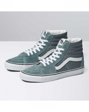 Vans SK8-Hi Shoe Men High Top Sneakers Grey Green | WA1-6896