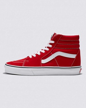 Vans SK8-Hi Shoe Women High Top Sneakers Red / White | CV1-3764