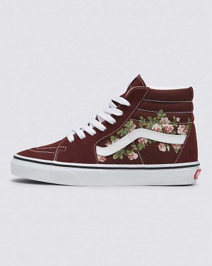 Vans SK8-Hi Wallflower Floral Shoe Women High Top Sneakers Chocolate | ZA1-9722