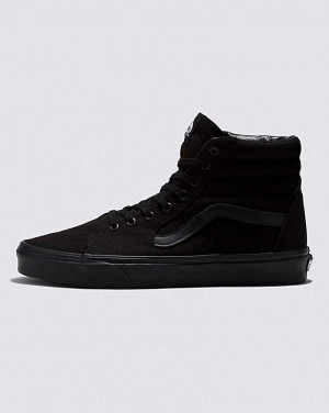 Vans SK8-Hi Wide Canvas Classics Shoe Men High Top Sneakers Black / Black | SA1-4857