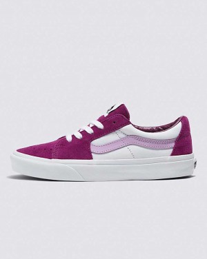 Vans SK8-Low Shoe Women Sneakers Dark Purple / White | LR1-6103