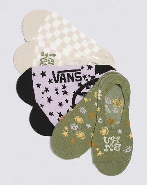 Vans Scattered Canoodle 3-Pack Women Socks Purple | ZN1-3556