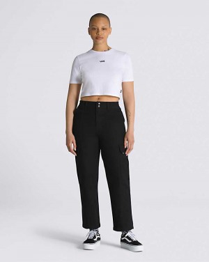 Vans Sidewalk Women Pants Black | ME1-0498