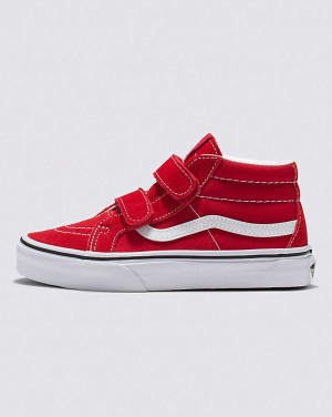 Vans Sk8-Mid Reissue V Formula Shoes Kids' High Top Sneakers Red / White | PG1-4639