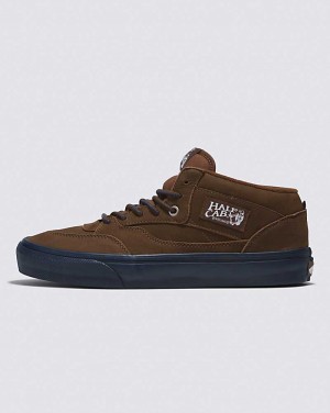 Vans Skate Half Cab '92 X Nick Michel Shoe Women Skate Shoes Brown / Navy | YH1-2036