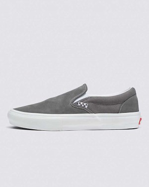 Vans Skate Slip-On Shoe Men Skate Shoes Grey / White | DH1-6563