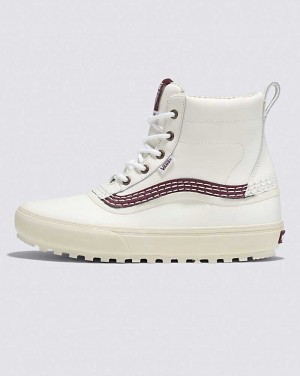 Vans Standard Mid Snow MTE Shoe Men Snow Boots White / Burgundy | TE1-3059