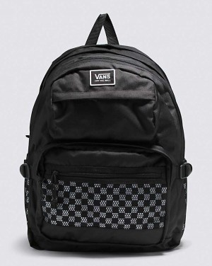 Vans Stasher Men Backpacks Black / White / White | SF1-4468