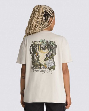 Vans Stormlight Oversized Women T Shirts Beige | TI1-8162