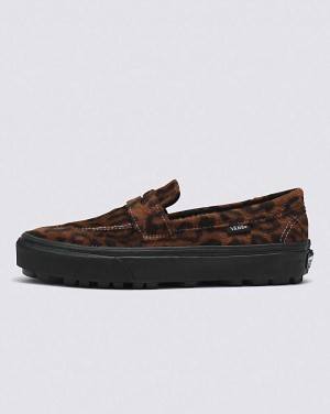 Vans Style 53 Shoe Women Sneakers Leopard Brown / Black | LI1-2312