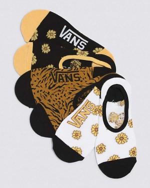 Vans Sunflower Floral Canoodle Kids' Socks White / Black | NQ1-3733