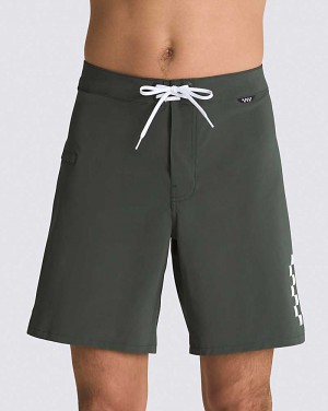 Vans The Daily Solid 18'' Men Boardshorts Deep Green | WO1-6114