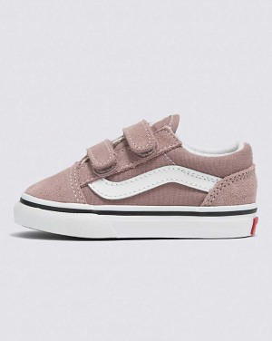 Vans Toddler Old Skool V Shoe Kids' Sneakers Light Coral | DT1-5891