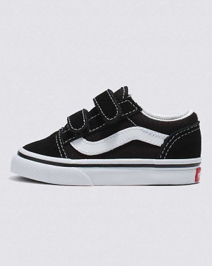 Vans Toddler Old Skool V Shoes Kids' Sneakers Black | EP1-8308