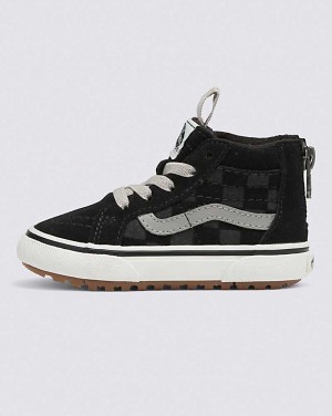 Vans Toddler Sk8-Hi Zip MTE-1 Shoe Kids' High Top Sneakers Black | RN1-0771