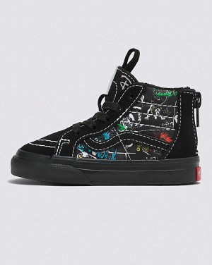 Vans Toddler Sk8-Hi Zip Shoe Kids' High Top Sneakers Multicolor | RZ1-2186