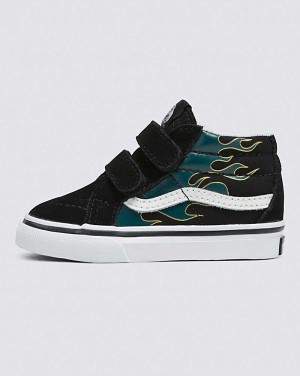 Vans Toddler Sk8-Mid Reissue V Shoe Kids' Sneakers Black / Multicolor | ZV1-1875