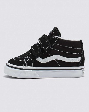 Vans Toddler Sk8-Mid Reissue V Shoe Kids' Sneakers Black / White | OR1-8505